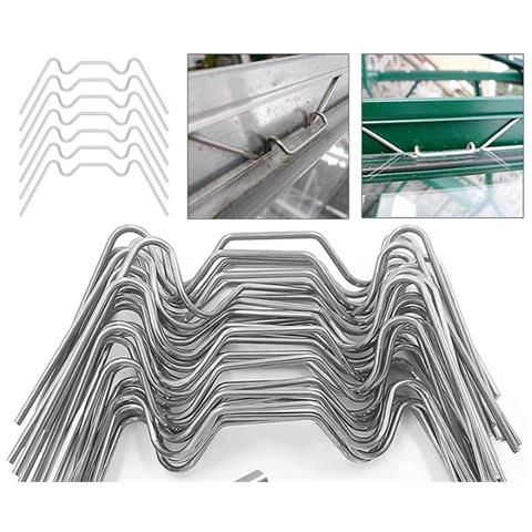 Confezione Da 25 Clip Di Fissaggio Per Vetro Di Serra  S - Foto 1