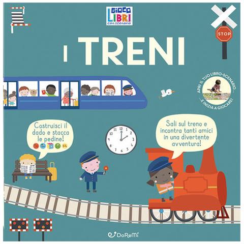 Dawn Machell - I treni. Giocolibri con scenario. Ediz. illustrata. Con scenario - Foto 1
