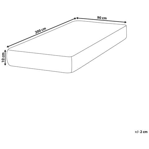 Materasso Memory Foam Petite Media Durezza 90 X 200 Cm - Foto 7