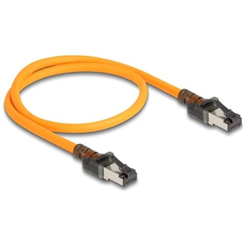 Cavo di rete RJ45 con funzione di ricerca porte USB Type-C Autotracciamento Cat. 6A S /FTP 3 m arancione - Foto 3