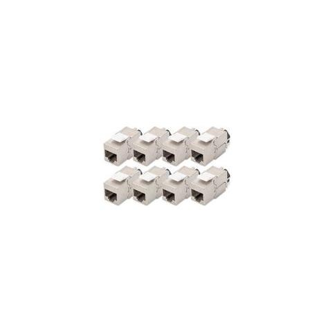 Cat 6a Keystone Jack Shielded 8 Pcs. Tool Free Connection (dn-93617-8) - Foto 1
