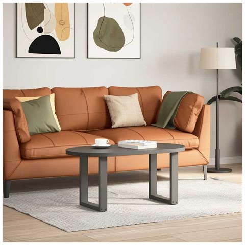 Gambe Tavolino Caffè A U 2 Pz Antracite 38x(42-43) Cm Acciaio - Foto 2