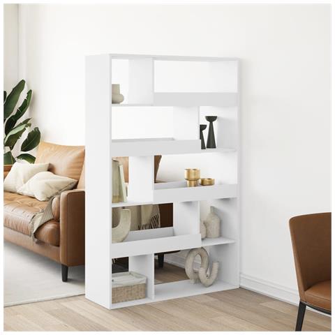 Divisorio Stanza Bianco 100x33x156,5 Cm In Truciolato - Foto 1