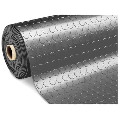 Tappeto Rivestimento Pavimento Gommato Pvc Con Bolle Grigio Scuro Bollato 100x700 Floor Grigio Scuro - Foto 1