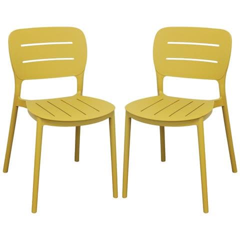 Hazel - Set 2 Sedie In Polipropilene Impilabili - Foto 1