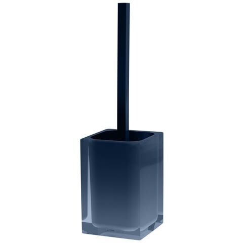 Scopino Wc D'appoggio Con Ciuffo In Setole Linea Rainbow Ra33 Blu Petrolio - Foto 1