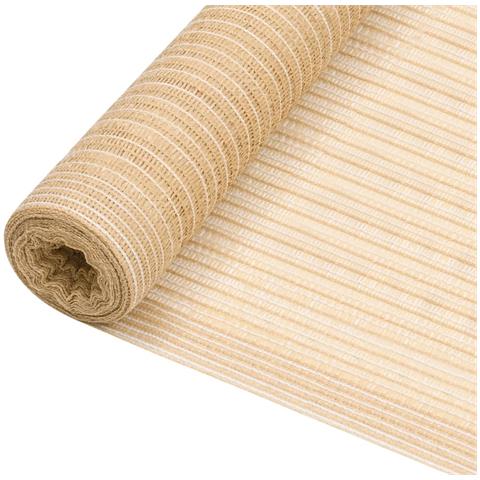 Rete Per Privacy Beige 1,2x25 M In Hdpe 195 G /m² - Foto 2