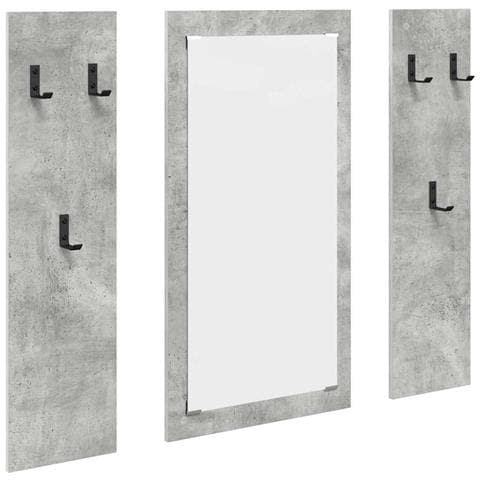 Appendiabiti a muro Grigio cemento 96 x 1.5 x 90 cm - Foto 1