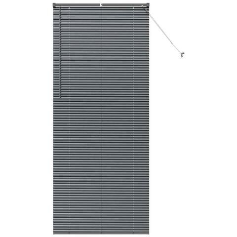 Tenda per Finestra con tende Manuale Grigio scuro Alluminio - Foto 1