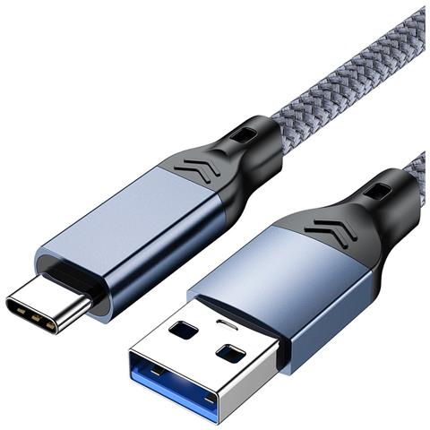 Cavo Usb 3.2 Type-c: Trasferimento Dati Ad Alta Velocità 10gbps E Ricarica Rapida 60w Blue + Grey 3 M - Foto 1