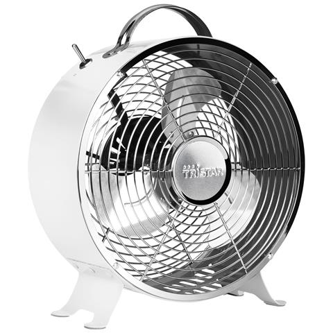 Ventilatore Da Tavolo In Metallo Bianco Da 25 Cm E 20 W - Ve-5967 - Foto 1