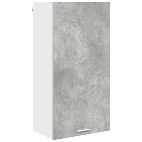 Armadio pensile Riga Grigio Cemento e Bianco 50 x 31 x 100 cm - Foto 1