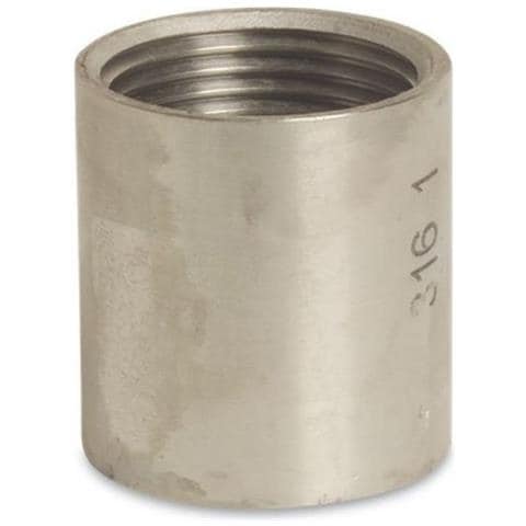 Raccordo Filettato Acciaio Inox 1/4 Ig Manicotto Inox - Foto 1