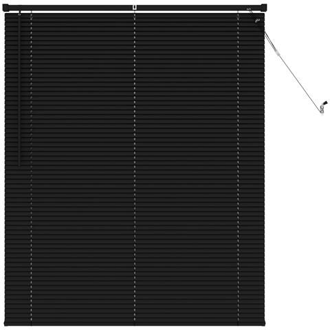 Tenda Veneziana Regolabile Nero 150 x 120 cm PVC - Foto 1