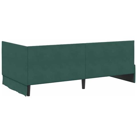 Struttura Letto Angolare con Materasso 2 pcs Verde Velluto - Foto 9