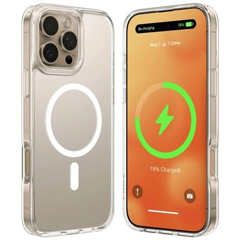 Cover per iPhone 16 Pro - TPU, Trasparente, MagSafe - Foto 1