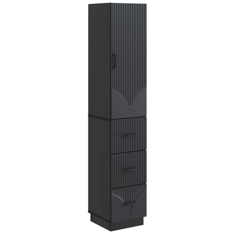 Set di armadi 2 pcs Nero 33 x 34,5 x 87 cm Legno ingegnerizzato - Foto 1