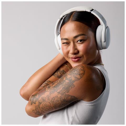 Crusher Evo Auricolare Con cavo e senza cavo A Padiglione Musica e Chiamate USB tipo-C Bluetooth Bianco - Foto 4