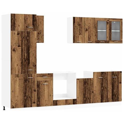 Unità Cucina Lyon 8 pcs Legno antico Legno ingegnerizzato - Foto 1