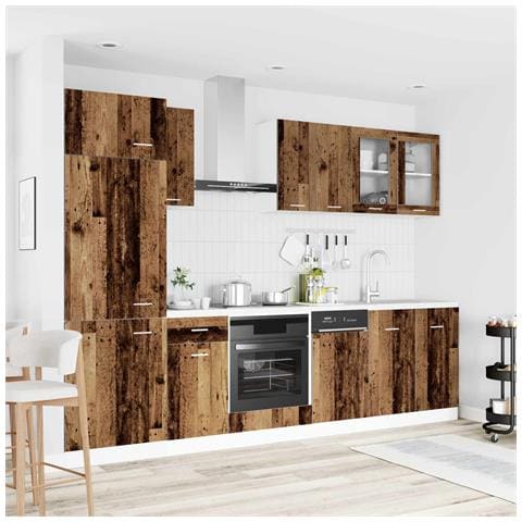 Unità Cucina Lyon 8 pcs Legno antico Legno ingegnerizzato - Foto 2