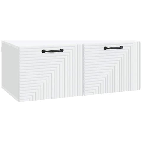Mobile Porta TV da Muro Bianco 78,5 x 41 x 30 cm - Foto 1