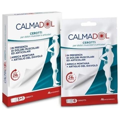 Calmadol Cerotto Arnica e Artiglio del Diavolo per Dolori Articolari e Muscolari 6 Pezzi - Foto 1