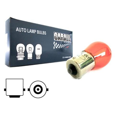 Confezione da 10 Pezzi Lampada Alogena S25 PY21W BA15S 12V 21W Arancione Piedi Dritti - Foto 1