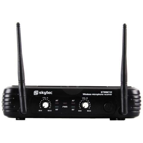 Sistema professionali di microfoni wireless archetto e gelato UHF per teatri recite eventi pro dj - Foto 2