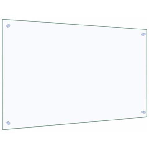Paraschizzi Per Cucina Trasparente 100x60 Cm In Vetro Temperato - Foto 2