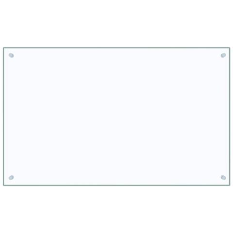 Paraschizzi Per Cucina Trasparente 100x60 Cm In Vetro Temperato - Foto 1