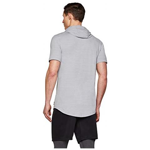 Sotto Armoursportstyle Ss Hoodiefelpa Con Cappucciouomogrigio (acciaio / Nero) S - Foto 2