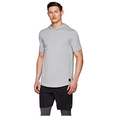 Sotto Armoursportstyle Ss Hoodiefelpa Con Cappucciouomogrigio (acciaio / Nero) S - Foto 1