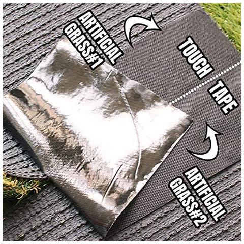 Erba Artificiale Nastro Adesivo Synthetic Turf Seaming Nastro Per Giunzione Di Fissaggio Prato Verde Mat Rug Finto Collegamento Grass Carpet (15cm X 10m) - Foto 4