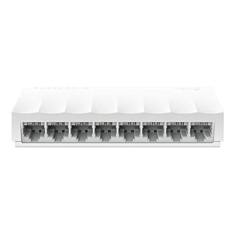 Ls1008 8-port Desktop Wallmount 10 100mbps Network Switch Hub Divisore Di Ethernet Plug And Play Custodia In Plastica - Foto 1