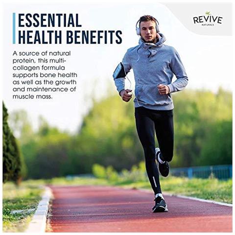 Multi Proteina Collagene Capsule - 5 Tipi Di Cibo Di Provenienza Collagene Idrolizzato Peptidi - Erba Fed Bovini Selvatici Catturati Marine Pollo Ruspante Fatto Di Acido Ialuronico E Vitamina C 120 Caps - Foto 2