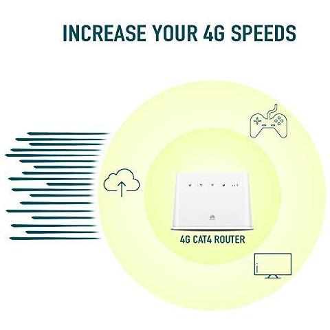 B311 2020 4g Lte 150 Mbps Mobile Router Wi-fi Sbloccato A Tutti Networks- Genuine Magazzino Garanzia Uk (logo Non Network) - Bianco - Foto 4