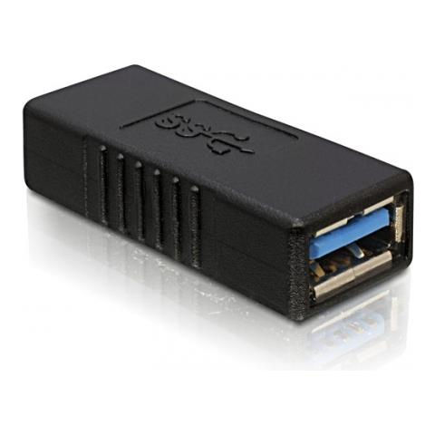 USB 3.0-A Adapter USB-A USB-A Nero cavo di interfaccia e adattatore - Foto 2