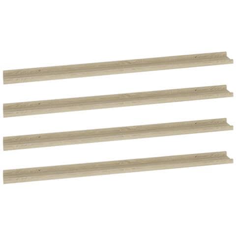Mensole Da Parete 4 Pz Rovere Sonoma 115x9x3 Cm - Foto 1