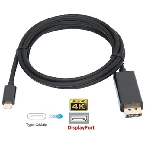 Adattatore USB-C a DisplayPort 4K 1,8 m Nero - Foto 5