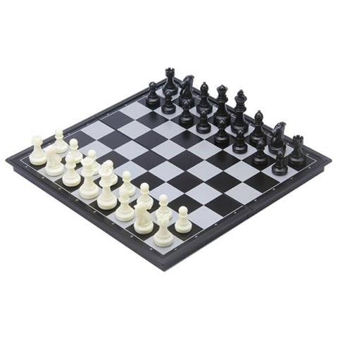 Gioco Da Viaggio Backgammon / scacchi 24 Cm Nero / bianco - Foto 2