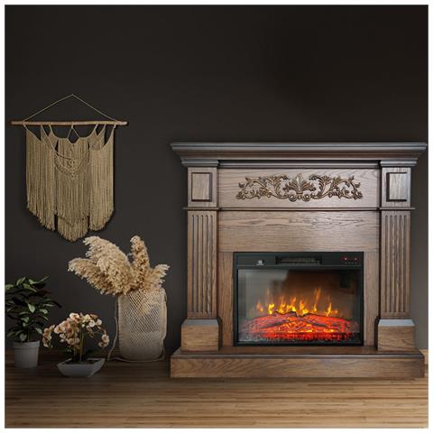 Camino elettrico TUX Oak Quercia ElectricSun, con effetto sonoro, L110xH102cm - Foto 1