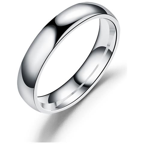 Anello Dal Design Semplice In Acciaio Inossidabile Silver S - Foto 1