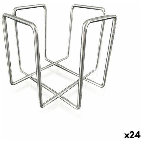 Portatovagliolo Quttin Cromato 11,8 X 11,8 X 9,5 Cm (24 Unità) - Foto 1