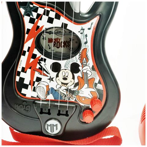 Giocattolo Musicale Mickey Mouse Microfono Chitarra Da Bambino - Foto 6