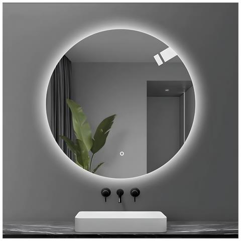 Porta Doccia Scorrevole Slide Per Box Nicchia Due Ante Cristallo Temprato *** Misura : Ø90, Tonalità : Dimmerabile 2700-4500-6500k - Foto 1