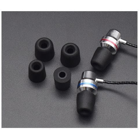 Punte Di Ricambio Per Auricolari In Memory Foam Per Auricolari Piccoli Da 4,7-5,5 Mm, 3 Paia Black - Foto 2
