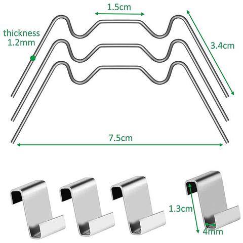 Morsetti Per Serre In Acciaio Inossidabile   100 Pezzi - Foto 2