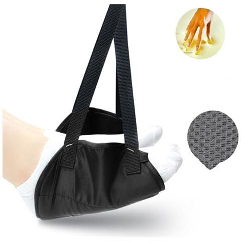 Amaca Poggiapiedi Da Viaggio - Rete Traspirante Per Aereo, Treno, Ufficio Navyblue - Foto 5