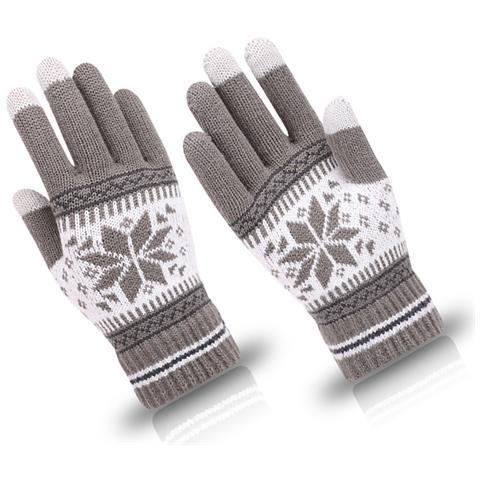 Guanti Lavorati A Maglia - Fiore Ottagonale Grey - Foto 2