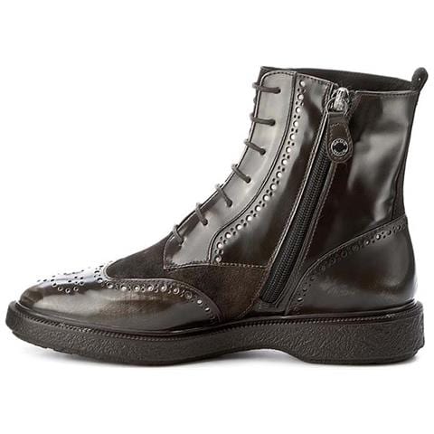 Donna Prestyn Stivali Con Zip In Pelle Marrone Caffè 41 - Foto 2